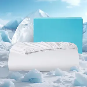 Cooling Fitted Sheet  - Cool Technology for Hot Sleepers and Night Sweats, Q-Max>0.46 Tech, Deep Pocket Up to 18", 360?Elastic Band-1 Fitted Sheet with Double Side Pockets, White