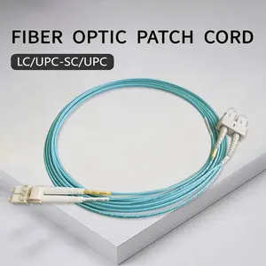 2M 3M OM3 Fiber Optic Patch Cable LC/UPC-SC/UPC Multi-Mode Duplex 1.8mm 3.0mm LSZH FTTH Jumper Cord 2.0mm for Optical Fiber Equipment