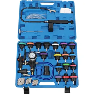 28PCS Radiator Pressure Tester and Coolant Purge Refill Vacuum Kit for Cooling System Maintenance