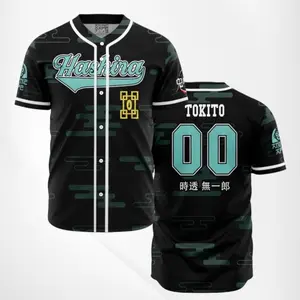 Hashira Muichiro Tokito Demon Slayer Anime Baseball Jerseys | Cool Summer Anime Vibes for Men & Fans