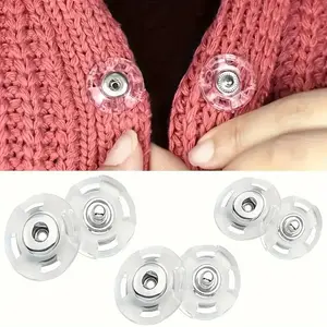 5pairs Ultra-Transparent Invisible Buttons - Secure, Hidden Fasteners Suitable for Sweaters And Shirts, Designed to Prevent Exposure