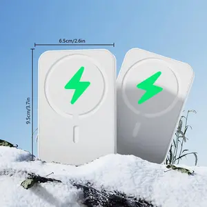 Magnetic Wireless Portable Charger, Foldable 5000/10000mAh Battery Pack with USB-C Cable, Magsafe 15W PD Fast Charging Power Supply for iPhone 16/15/14/13/Pro/Mini/Pro Max. Easter, Birthday Gifts