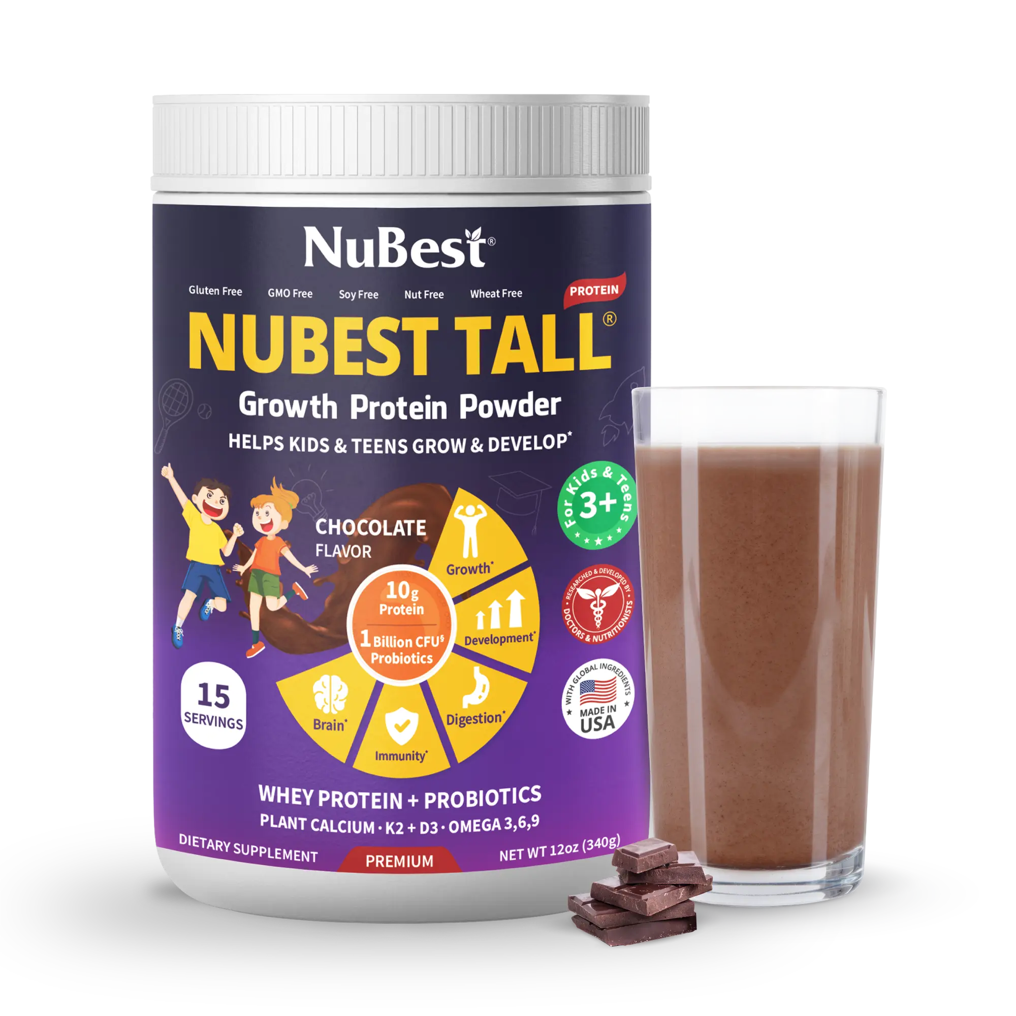 NuBest Tall Protein Chocolate | Kids' Height & Growth Shake NuBest Tall Protein Chocolate | Kids' Height & Growth Shake