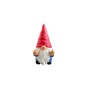 Gnome Statue, Naughty Garden Gnome Statue Decoration, Funny Garden Gnome for Outdoor Or Home Decor, Collectible Room Decor, Garden Sculptures & Statues