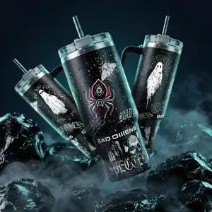 Do You Feel Love? BAD OMENS Specter Ghost Spider METALCORE Band Graphic Sayal 40 oz Vacuum Cup Straw Keeps Drinks Hot Cold 12H+ For Alt Lovers & Dark Aesthetic Vibes Gothic Style Splash-Proof 18/8 Stainless Steel Comfort Handle Mug For Fans