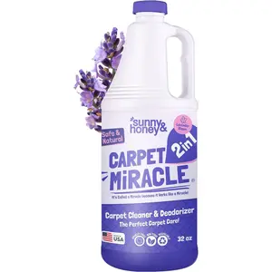 Carpet Miracle - Carpet Cleaner Shampoo - Deep Stain Remover  Odor-Deodorizing Formula - Rug Shampoo  Upholstery Cleaner Solution (32 Fl Oz, Light Lavender Scent)