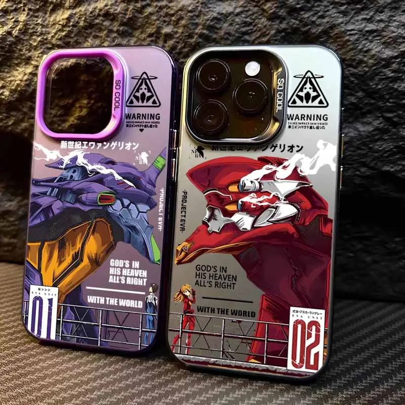 Anime Evangelions Matte Fashion Cover For Apple iPhone 17 17Air 16E 16 15 14 13 12 11 Pro Max Plus Colorful Phone Case Christmas gift Protective Cellphone