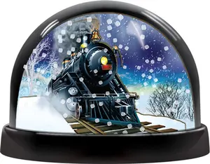 2 Panel Train Snow Globe