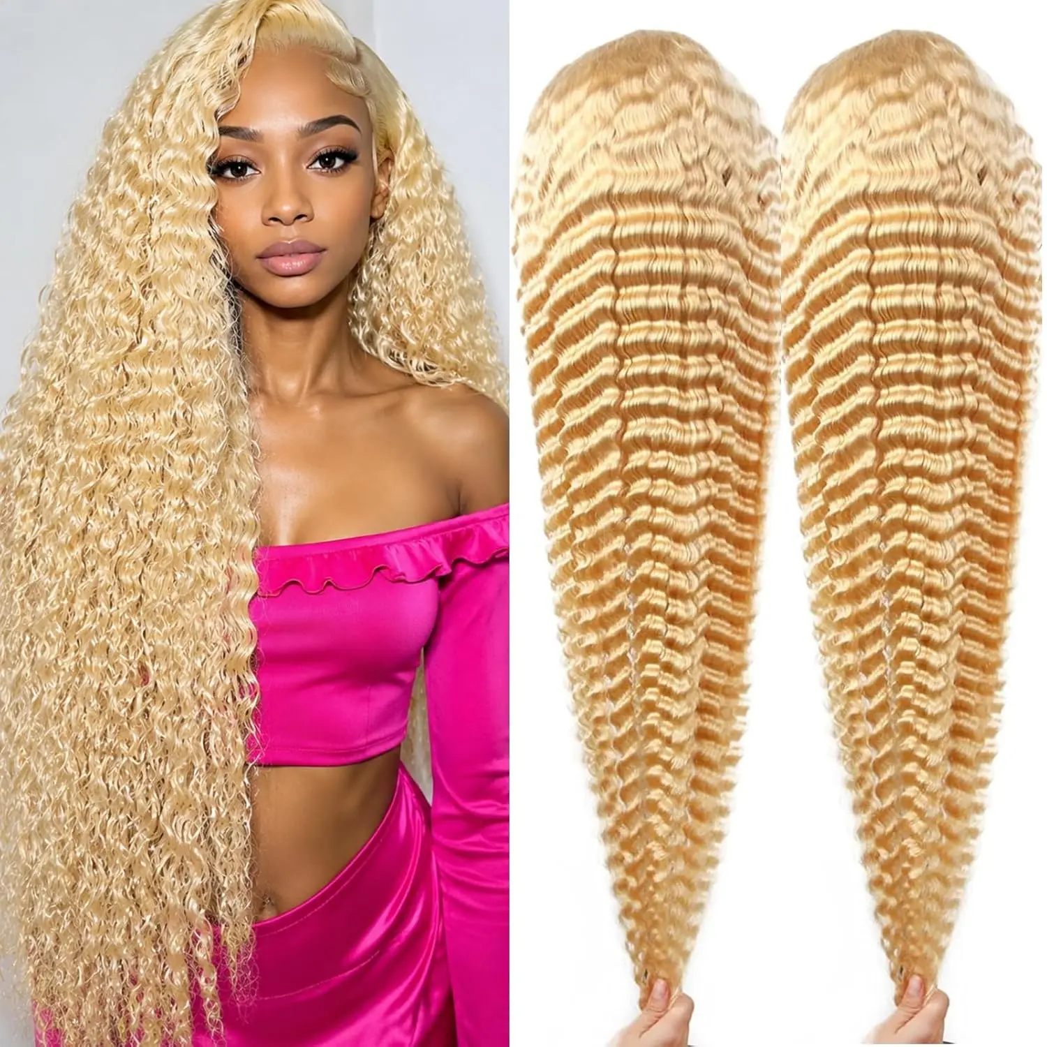 22Inch 613 13*6  HD Lace Front Wig Human Hair Blonde Body Wave  Pre Plucked With Melted Hairline For Women,SpringGlowUp, wigs for beginners  hd frontal wig