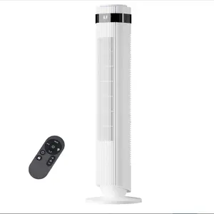 35-in Quiet Vertical Tower Fan, Oscillating Bladeless Standing Powerful Fan with Remote, 5 Speeds, 4 Modes, 28dB High Velocity Airflow, 12H Timer, LED Display for Bedroom, Home Office
