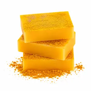 3PCS Lemon Turmeric Kojic  Bar – Refreshing Body Cleanser for Glowing Looking Skin & Daily Care soap art Body Cleansing Soap Body Hygiene Products turmeric bar soap soap turmeric soap body wash