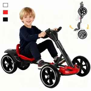 Electric Go Kart for Kids 3+ Year Old Foldable Child Electric Vehicles with EVA Wheels Parent Approved Safety Features