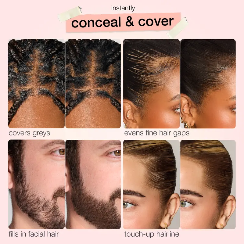 Tarte Shape Tape Dab & Go Hair Concealer Before and After