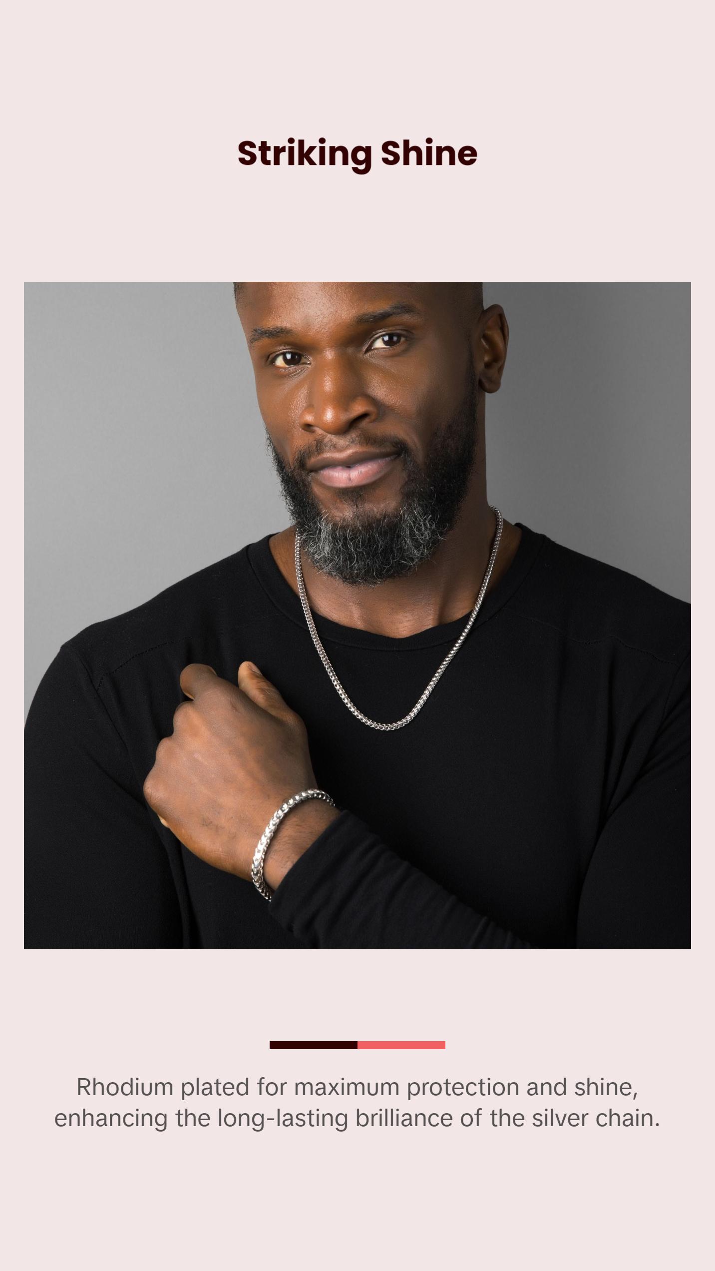 4mm Silver Franco Chain