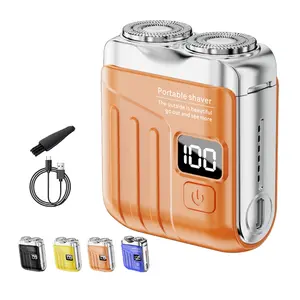 Men's Favorite Mini Electrict Shaver, Compact R-12 Luggage Electric Shaver,USB Rechargeable for Home Travel,luggage electric shaver Versatile Lightweight