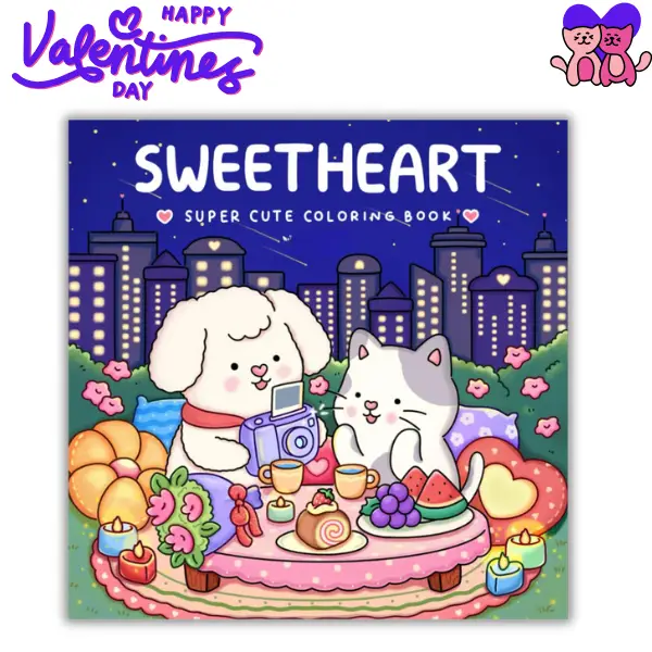 Halloween Fall Gift 2025 New Year Gift For GF Wife Kids Sweetheart: Coloring Book for Adults & Teens Featuring Adorable Animals Valentines