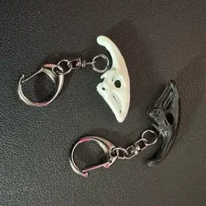 Parasaurolophus Skull | Resin Keychain Replica - - High Paleo Accuracy, Detail, and Durability - Dinosaur Herbivore Lightweight Trinket for Dino Enthusiasts