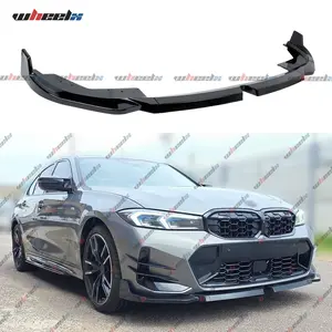 BMW 3 Series G20 LCI 330i/330e/M340i 2023-2025 M Sport Bumper 3-Piece Glossy Black Front Bumper Splitter Kit for Performance Look  Car Rear Spoiler Car Side Mirror