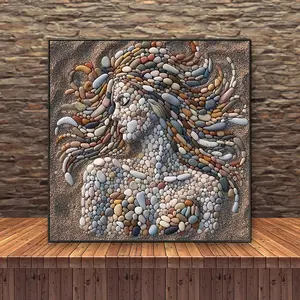 Beginner-Friendly 5D Diamond Painting Kit, Mosaic Craft Set, Round Full Drill Gem Art Decor Gift for Home Wall Decoration Artwork