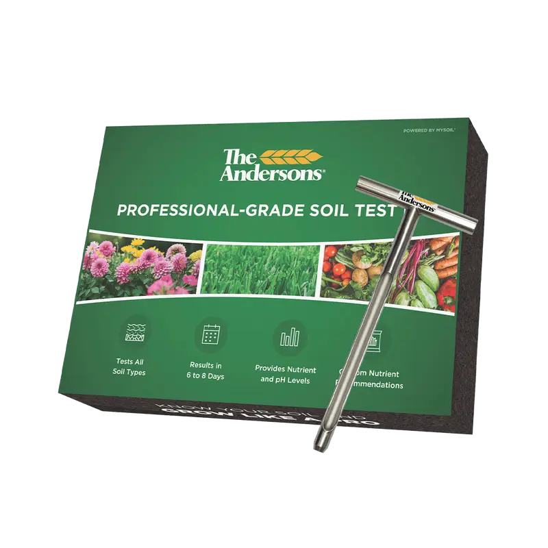 The Andersons Soil Testing Kit & Probe for Soil Testing in Lawns - Complete & Accurate Nutrient and pH Analysis with Recommendations Tailored to Your Soil Needs