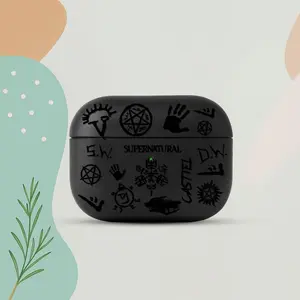 Supernatural Air Pods Pro 3, Dark Sigil Art Air Pods Cover, Occult Protection Rune Air Pods Case