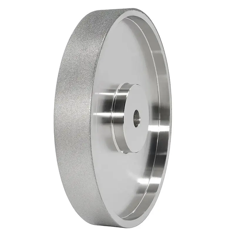High Quality Diamond Coated CBN Grinding Wheel - 6"x1" (6 Inch Diameter, 1 Inch Wide), 1/2in Arbor Hole, 320 Grit, Steel Base for Sharpening HSS & Woodworking Tools, Contour Grinding (Household Appliance Parts & Accessories)