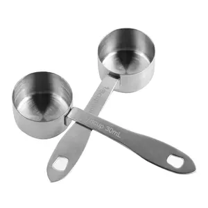 Coffee Scoop High Quality Stainless Steel Material Corrosion Resistant Easy To Store Measuring Scoop 30ML Coffee Measuring Spoon