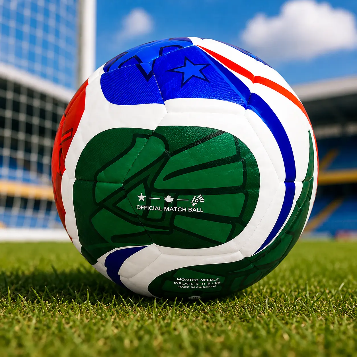 Size 5 Thermal Bonded Soccer Ball – Soft Touch Durable Football for Training Match Play Indoor & Outdoor