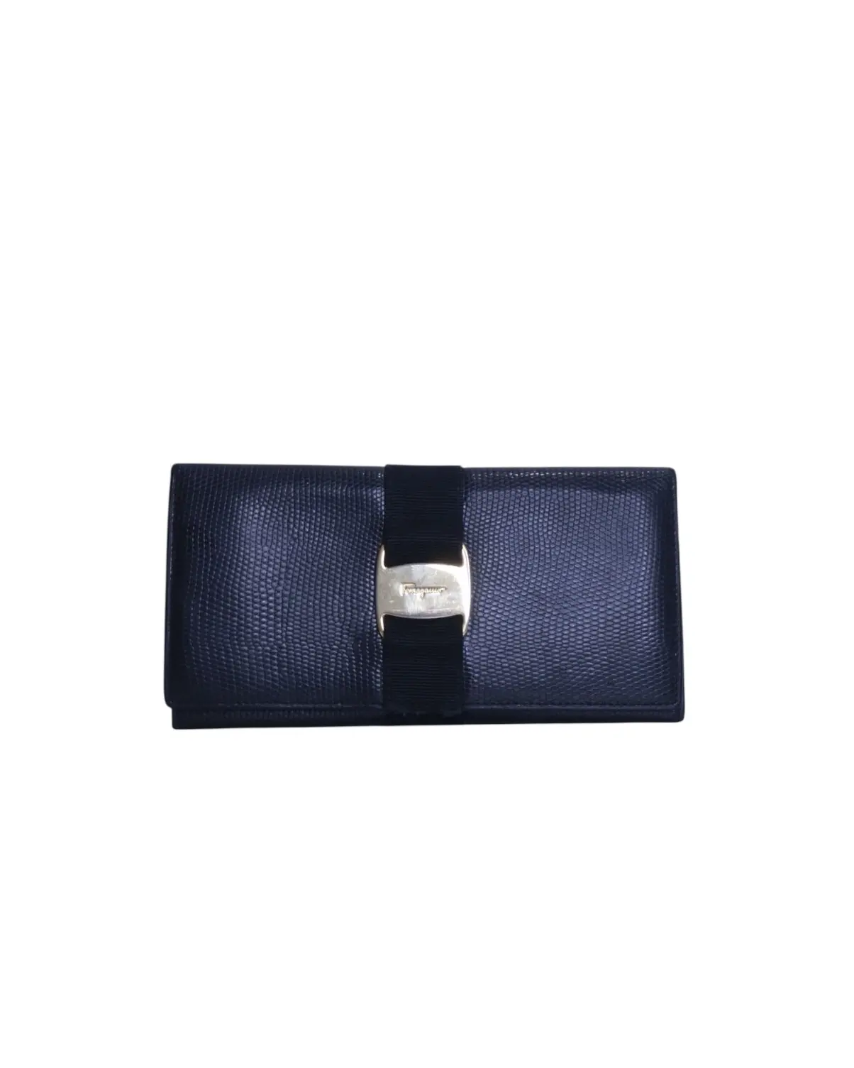 Pre-owned SALVATORE FERRAGAMO Leather Small Leather Goods GRAINED FERRAGAMO LONG WALLET – GAT9L212674