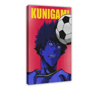 Anime Blue Lock Kunigami Rensuke I Canvas Poster Wall Art for Home Bedroom Office Dorm Room Decor