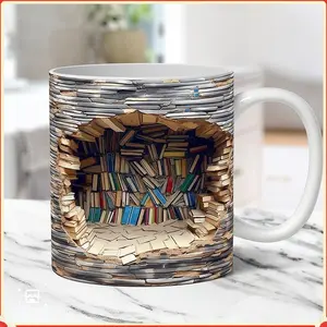 Creative 3D Space-Themed Ceramic Mug - Multi-Functional Desk Decor with Textured Design for Office & Home Use, Durable Construction, Ideal Gift