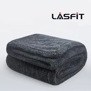 [2024 Newest] LASFIT Drying Towel Ultra Adsorbant, [13000GSM Super Absorbent] Microfiber Car Drying Towel Double Twist Pile, Extra Large