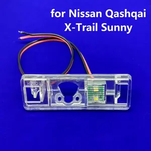 HD Backup Camera Bracket Mount Holder License Plate Light Housing for Nissan Qashqai X-Trail Sunny Almera N16 Primera
