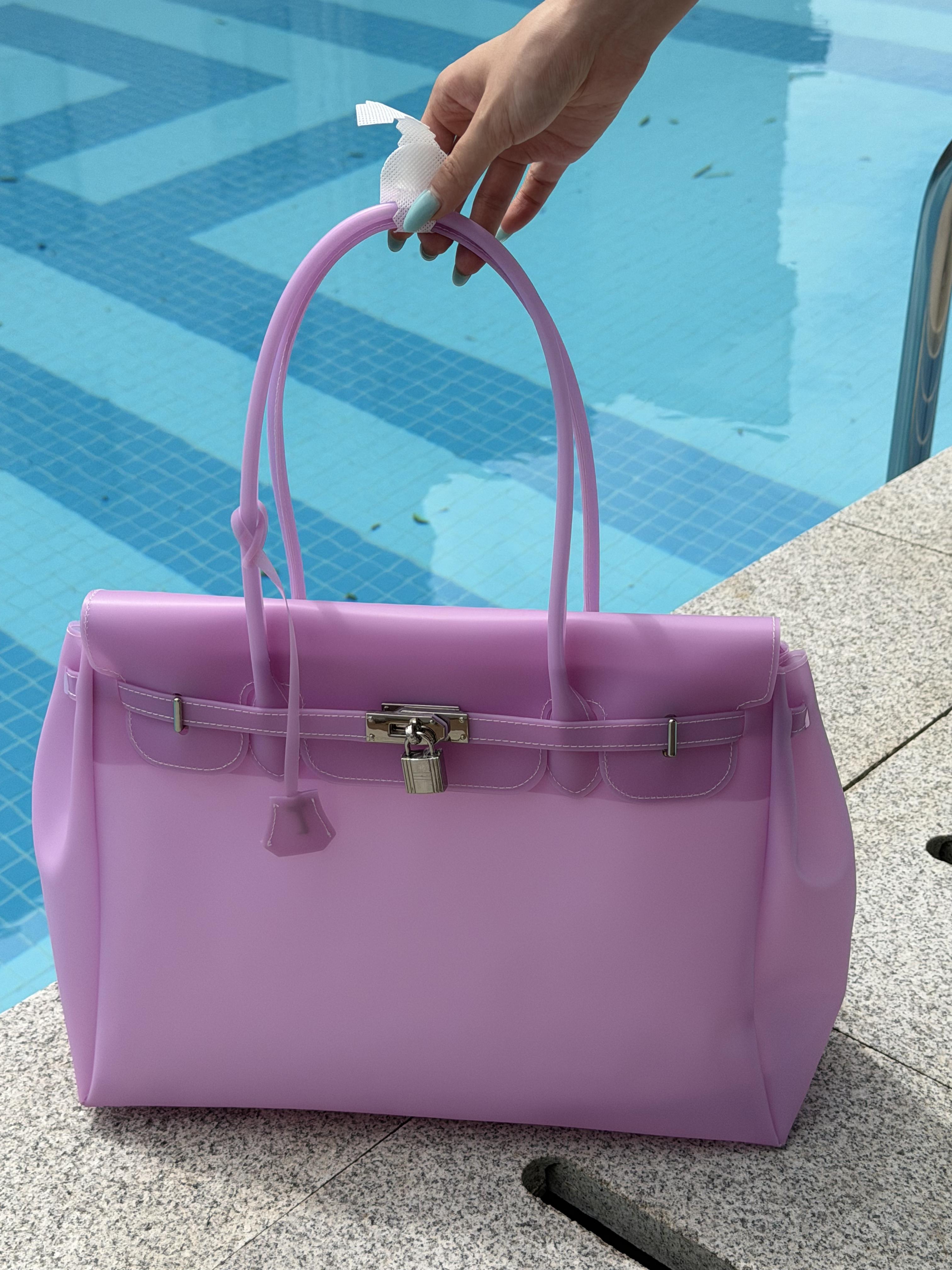 Transparent Jelly Shoulder Bag for Women, Summer TPU Handbag, Beach Tote Purse, Lightweight Crossbody Bag for Vacation & Daily Outfit