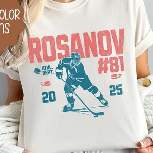 Heated Rivalry Hockey Tee, Rosanov 81 tee
