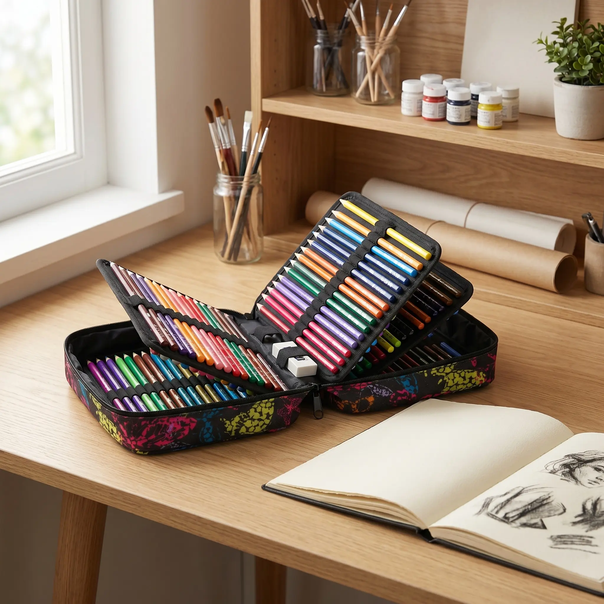 120 Colored Pencils, Soft Core Oil-Based Coloring Pencils for Artists Drawing Sketching Blending Shading