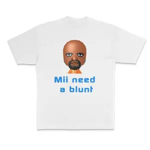 Need Blunt Funny Parody Crewneck T-Shirt for Man's, Meme Dank Genz Top Streetwear Shortsleeve Round Neck Tshirt Menswear Underwear, Adult funny T-shirt, Gift for Woman and Man