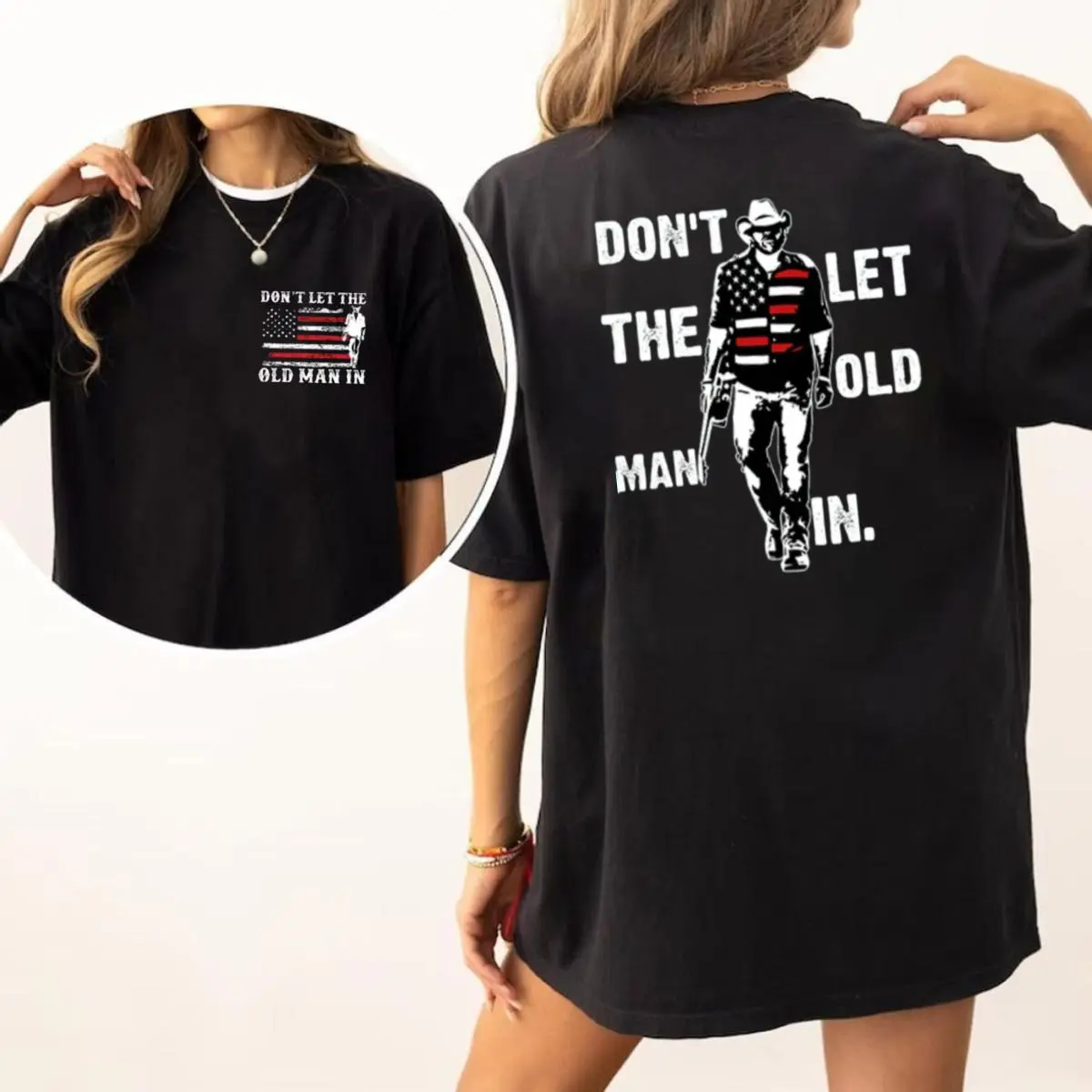 T0by Don't Let The Old Man In T Shirt, Toby Keeith 4th Of July Tee, 4th Of July Shirt, Unisex Short Sleeve Tee, Graphic Round Neck Tee