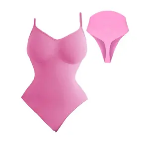 Pink Women's Snatching Bodysuit Shapewear Top