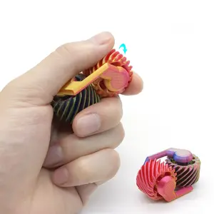 Fidget Spinner Two-In-One Finger Toy, 3D Printed Mini Gear Stress Relief, Perfect Holiday Gift, Unique Present Idea