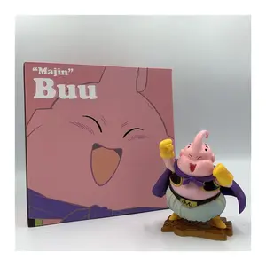 FigureCrazy Dragon Ball Z Figure Buu Lovely Fat Biscuit Boo PVC Figure DBZ Goku Vegeta Super Saiyan Fighting Buu Model Toy 9cm