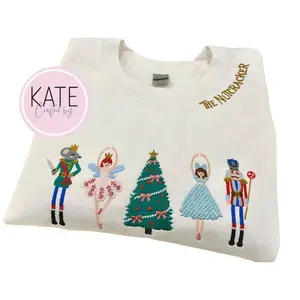 NUTCRACKER Embroidered Sweatshirt | Nutcracker Adult Unisex Crewneck | Christmas Sweater