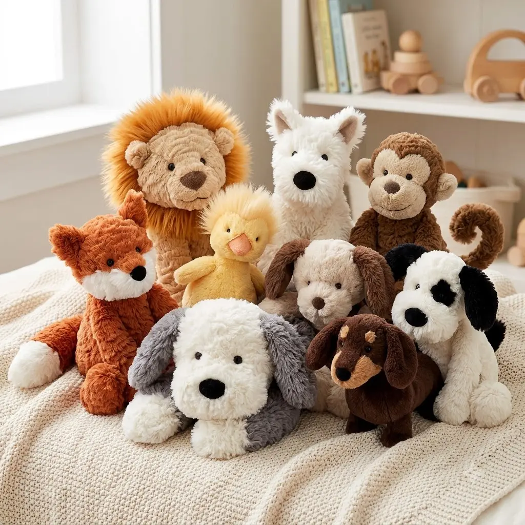 Jellycat Little Bear Plush, Soft Stuffed Teddy Bear Toy, Adorable Kawaii Plushie, Cuddly Collectible, Cozy Nursery Decor & Gift for Plush Lovers