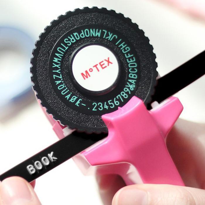 Portable 3D Embossed Label Printer with 2 Free Tape Rolls (9mm x 3m), Refillable, Built-In Cutter for Office & DIY Crafts (Battery Not Included)