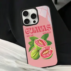Guava Pattern Phone Case, Anti-drop Cellphone Protective Case, Total Protective Shockproof Mobile Phone Cover for iPhone, Casing