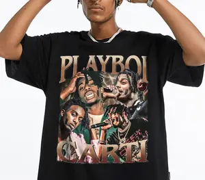Retro Playboi Carti Shirt, Rapper Hiphop Playboi Carti, Playboi Carti Homage Shirt, Unisex Fashion Shirt Trends, Playboi Carti Vintage Shirt