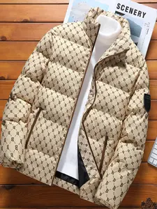 Men's New B Letter Design Cotton Coat Jacket, Fashion, Tops, Menswear, Stylish