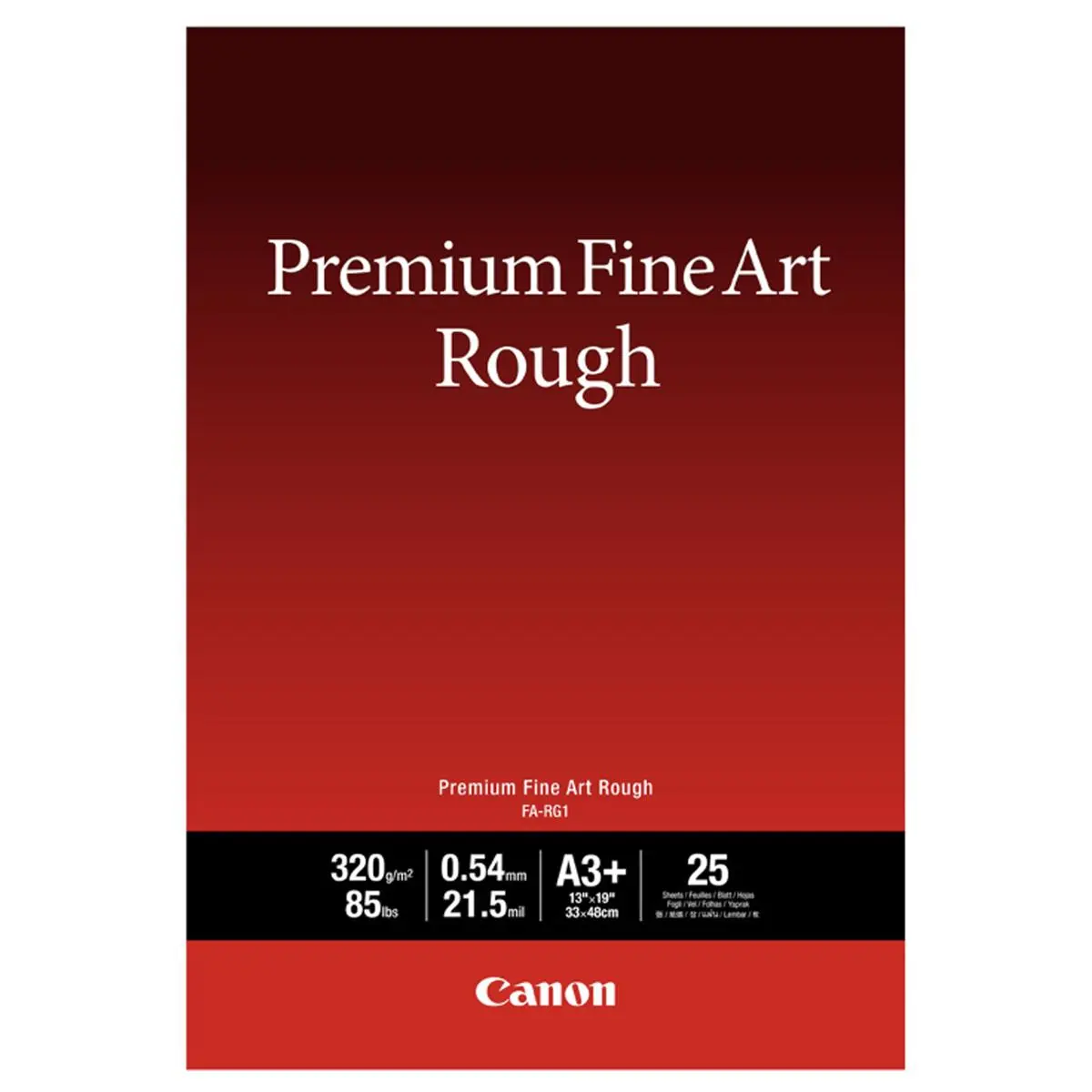 Canon Premium Fine Art Rough Photo Paper, 13x19", 25 Sheets