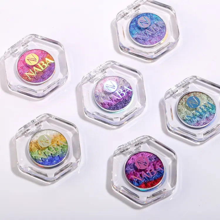 NABA Creamy Pigment Rainbow Iridescent Glitter  Eyeshadow