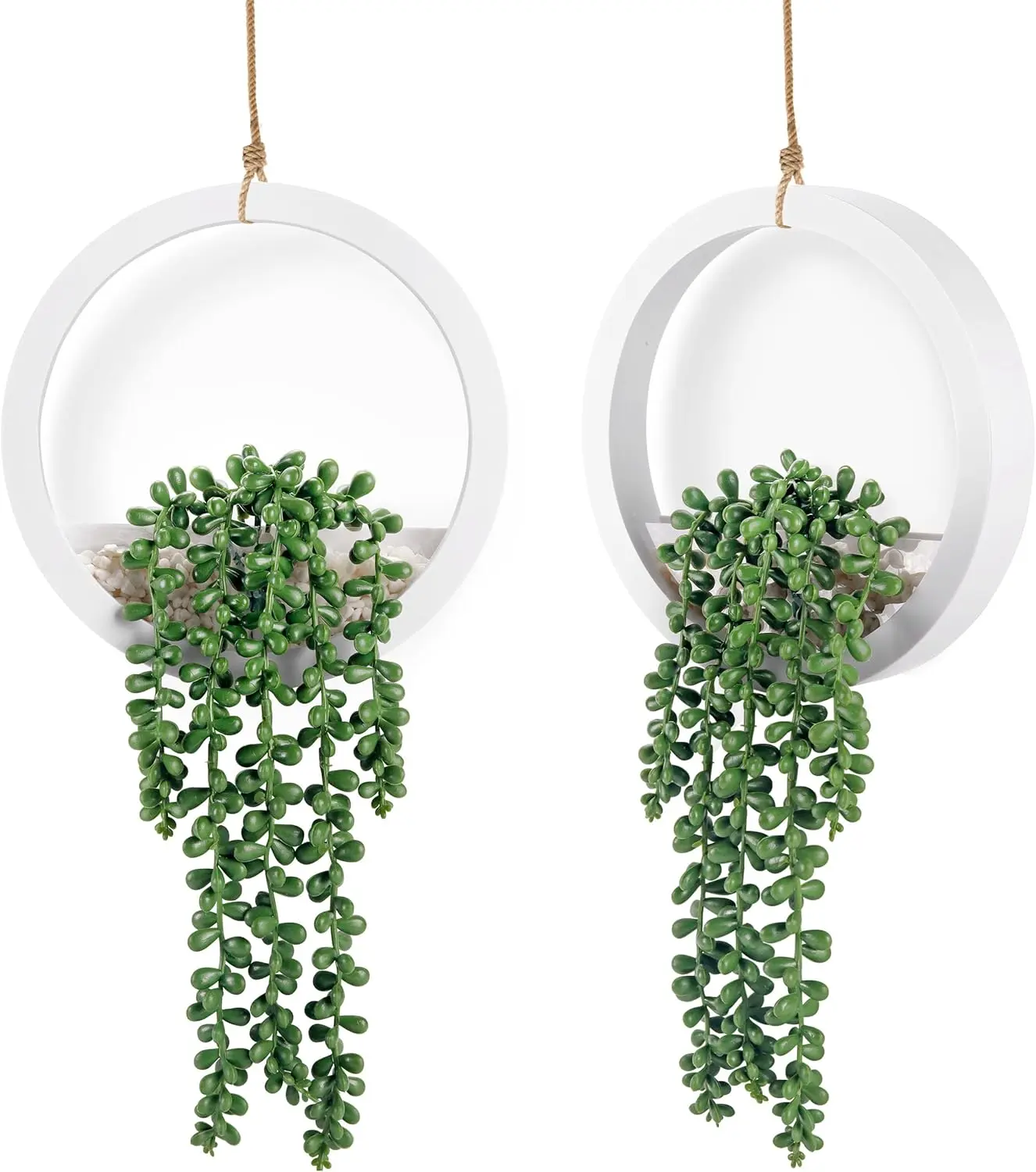 2 cpunts Fake Plants Succulents Plants Artificial String of Pearls for Indoor Outdoor Home Bathroom Boho Wall Decor for Summer Porch Patio Planters, New Home Garden Decor & Moving Season, summerwins Deals For You